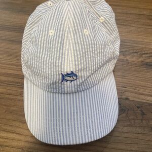 Southern Tide Light Blue Striped Cap